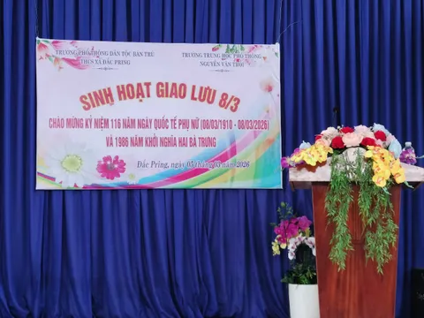 GIAO LƯU THỂ THAO CHÀO MỪNG NGÀY QUỐC TẾ PHỤ NỮ 8/3 VÀ KỶ NIỆM KHỞI NGHĨA HAI BÀ TRƯNG